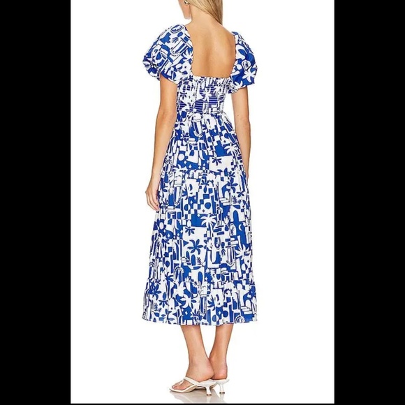 SHOW ME YOUR MUMU Revolve Afternoon Tea Dress In Santorini Escape - Picture 4 of 13